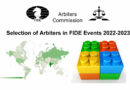 Panels of Arbiters for FIDE Events 2022-2023