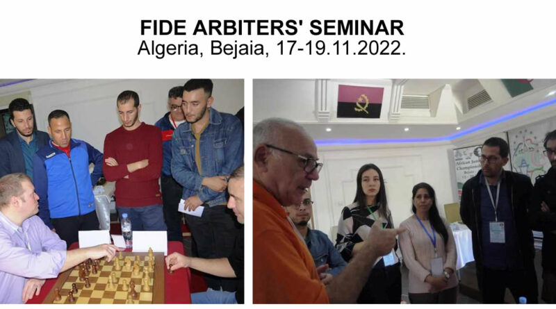FIDE Arbiters' Seminar in Benoni, South Africa (January 2020