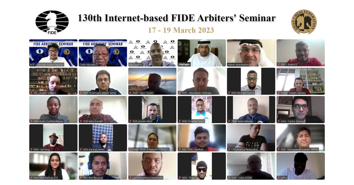 FIDE Arbiters' Seminar in Benoni, South Africa (January 2020