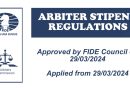 ARBITER STIPEND REGULATIONS ARE APPROVED
