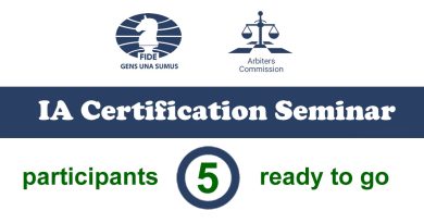 International Arbiter Certification Seminar – 5th IA Seminar is ready to go!!