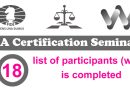 Special Edition of the IA Seminar for WOMEN only – List of Participants! The Registration is closed!