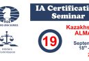 19th IA Seminars in Almaty (Kazakhstan)!