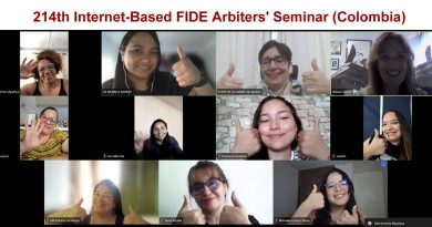 214th Internet-based FIDE Arbiters’ Seminar (COL) – Report