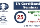 New 25th IA Seminar will be organized in May 2026!