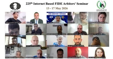 225th Internet-based FIDE Arbiters’ Seminar (SYR) – Report