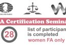 Special Edition of the 28th IA Seminar for WOMEN only – List of Participants! The Registration is closed!