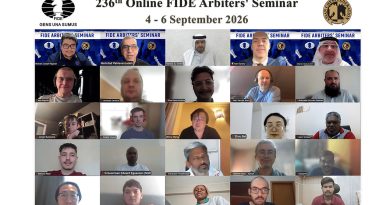 236th Internet-based FIDE Arbiters’ Seminar (Asian Chess Federation) – Report